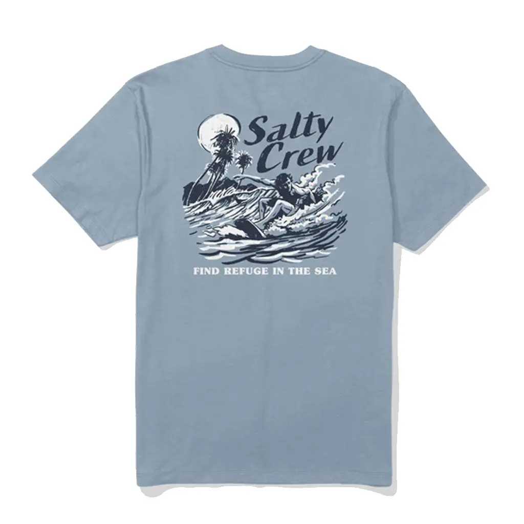 Salty Crew Surf Camp S/S Tee - Blue Fog 1