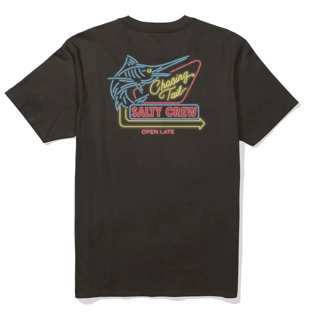Salty Crew Neon Sign S/S Tee - Black 1