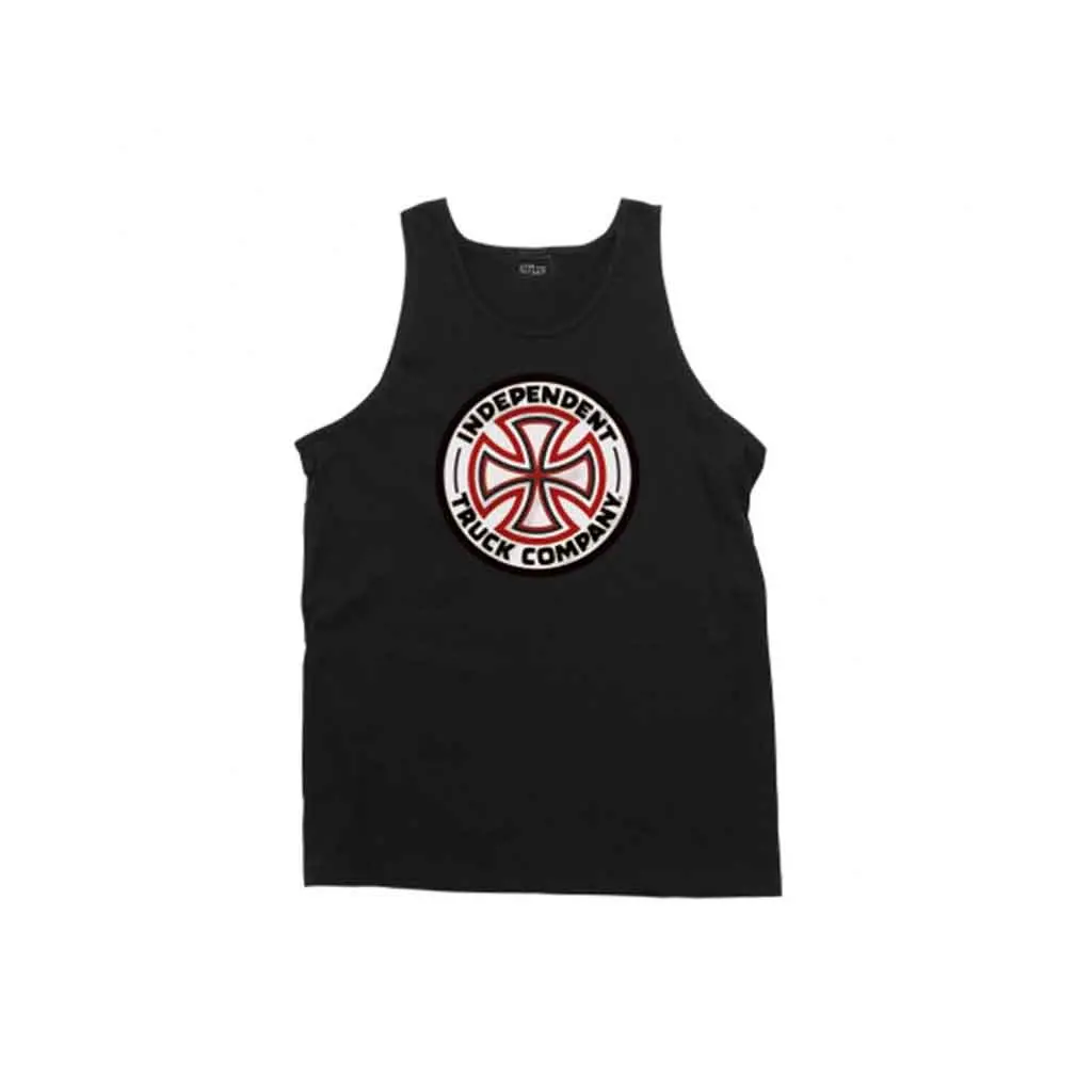 Independent Red/White Cross Tank - Black 1