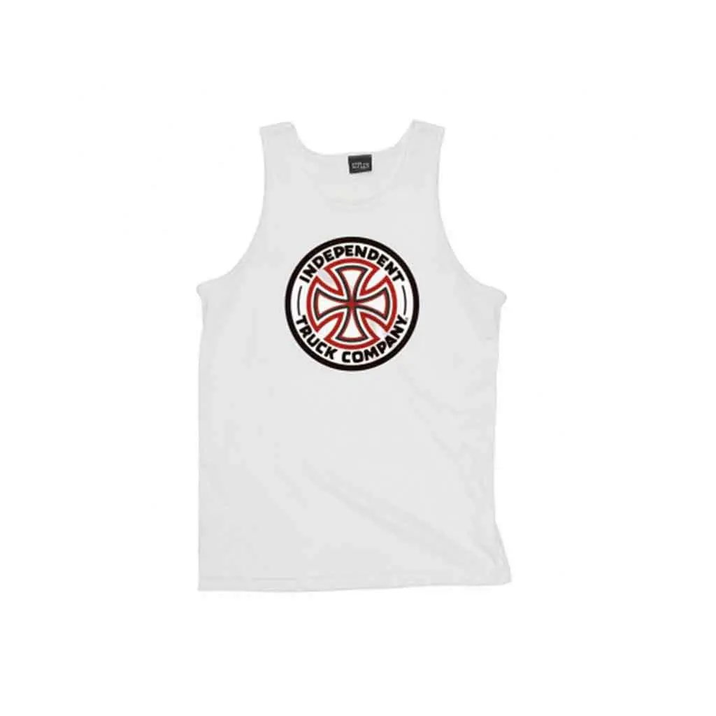 Independent Red/White Cross Tank - White 1