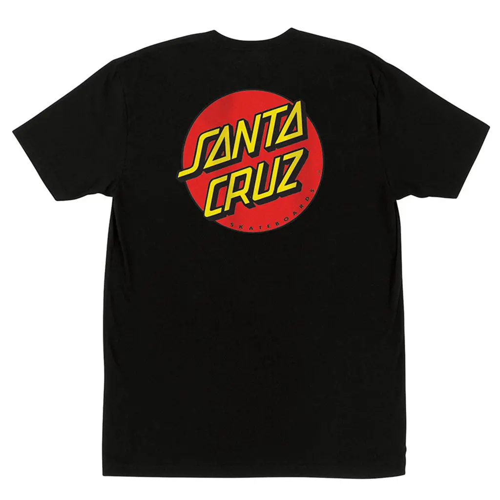 Santa Cruz Classic Dot Chest S/S Tee - Black 1