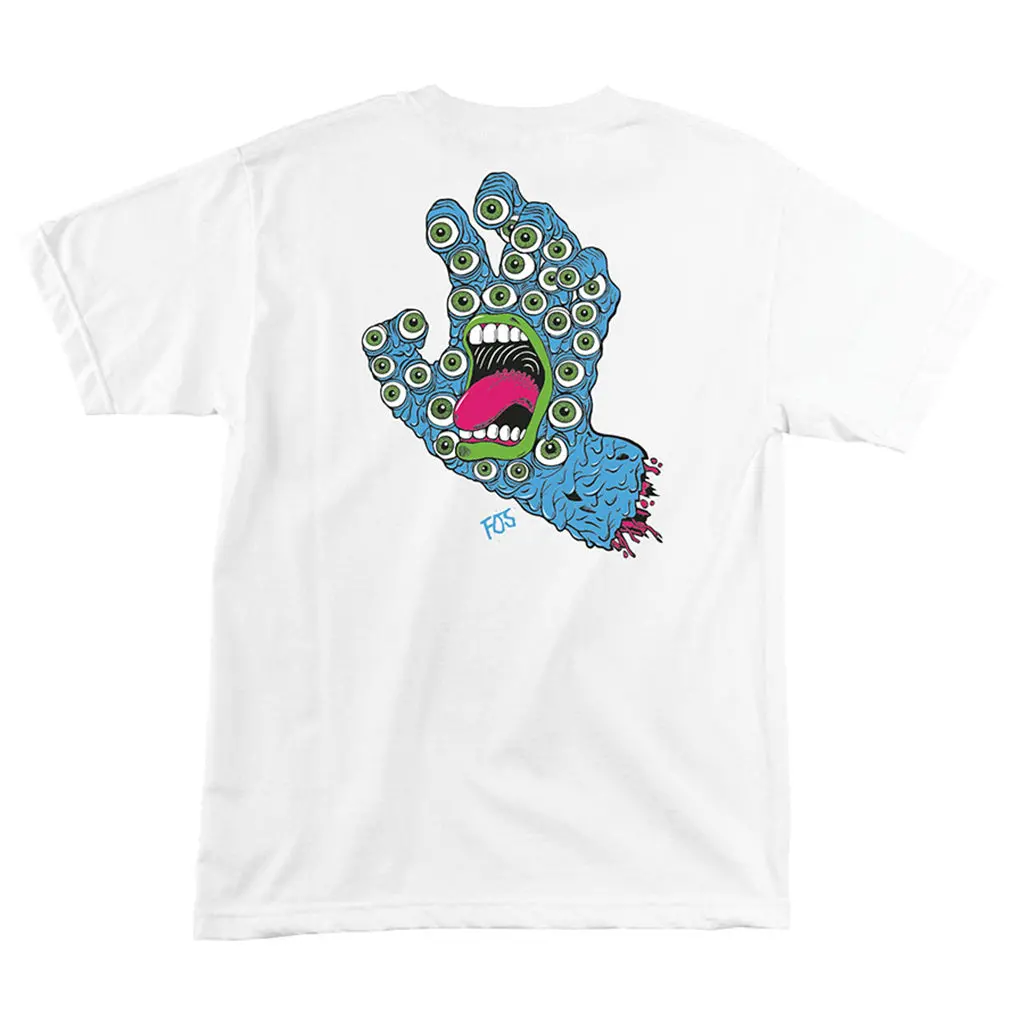 Santa Cruz Fos Hand Regular S/S T-Shirt - White 1