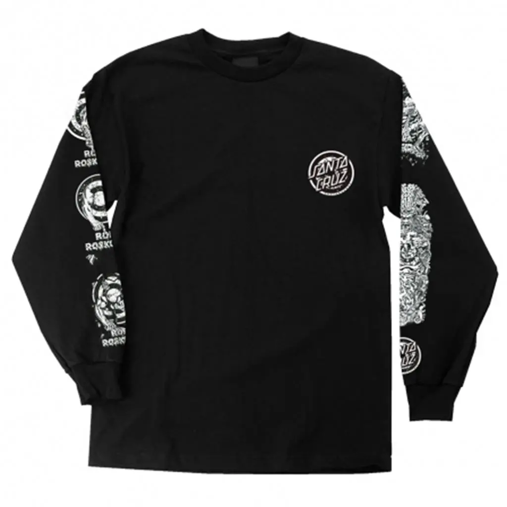 Santa Cruz Screaming Hand Regular L/S T-Shirt - Black 1