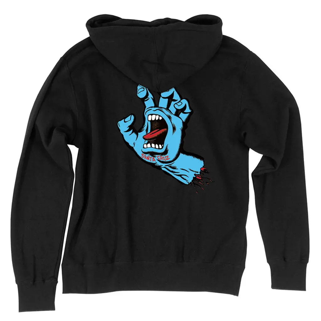 Santa Cruz Youth Screaming Hand Pullover Hood - Black 1