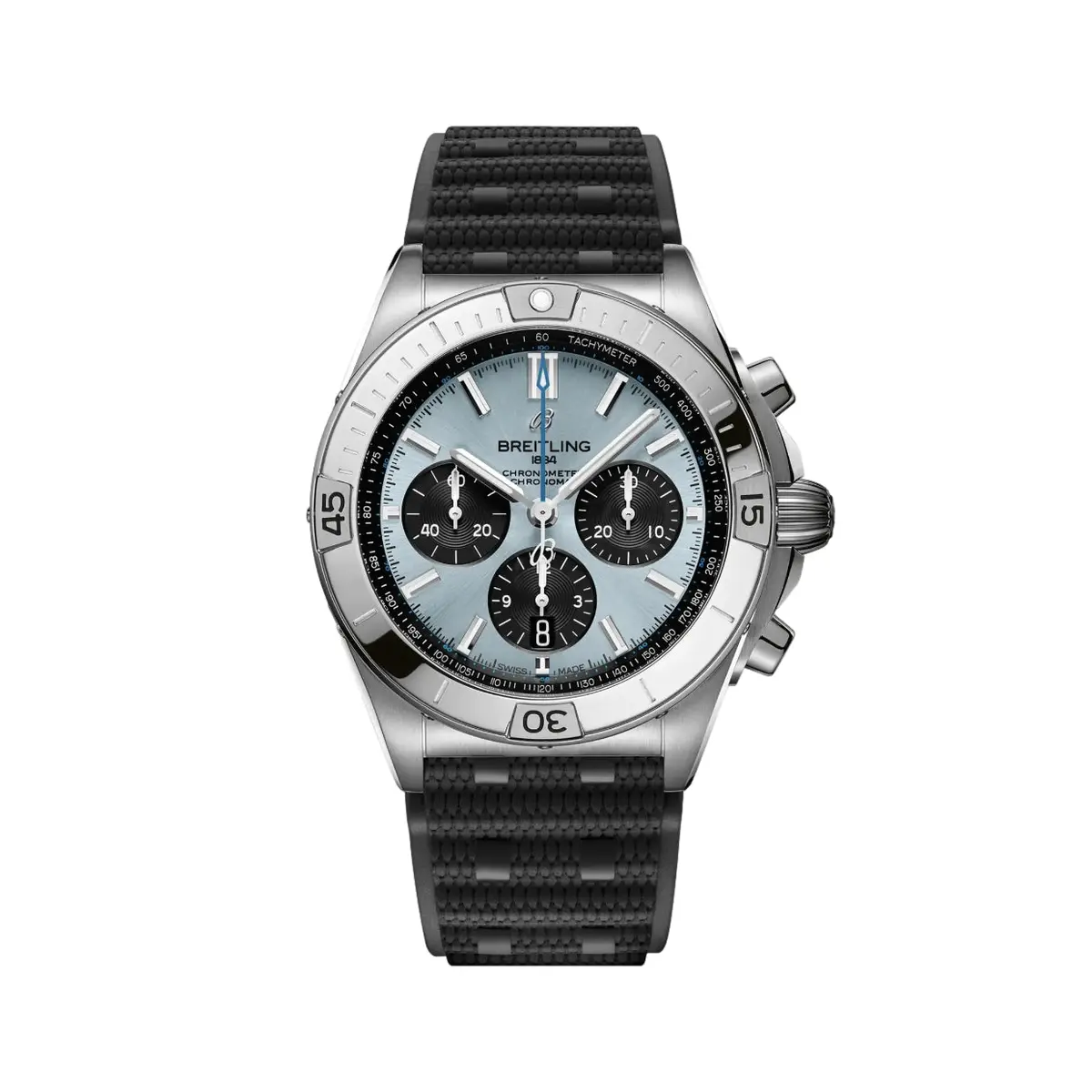 Chronomat B01 42Mm - Ice Blue On Rubber Strap 1