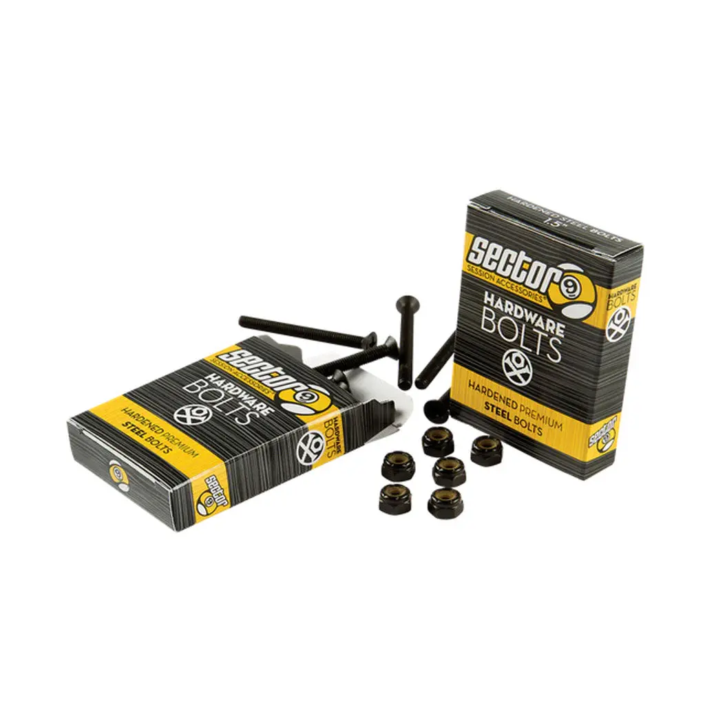 Sector 9 1.5" Hardened Steel Bolt - Black 1