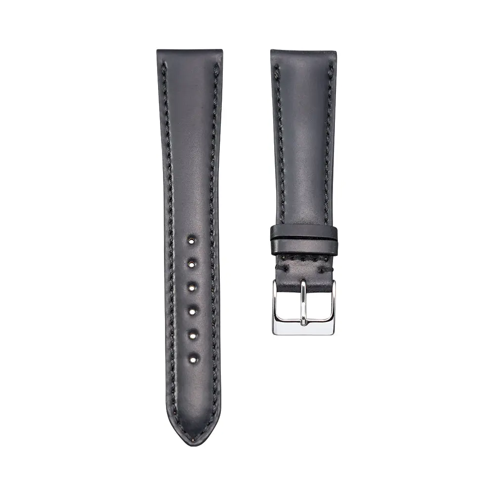 Black Shell Cordovan Leather Strap 1