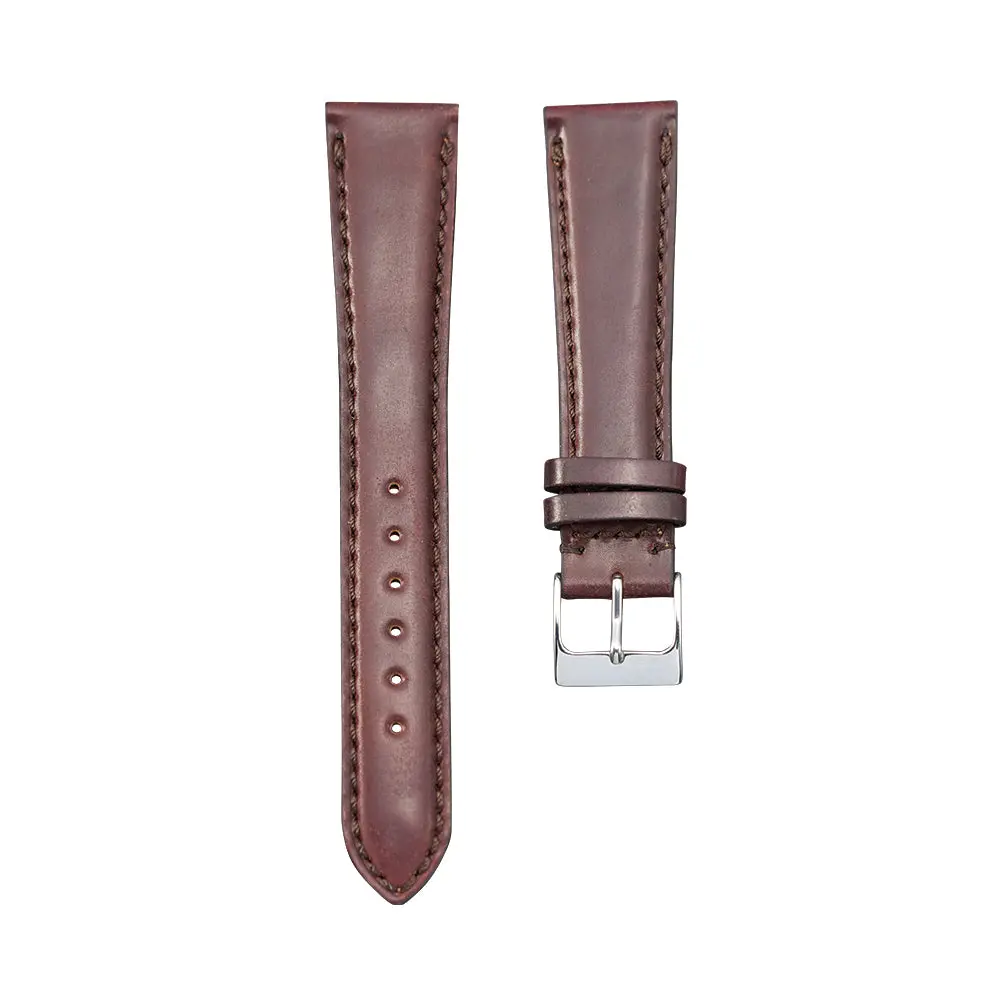 Dark Brown Shell Cordovan Leather Strap 1