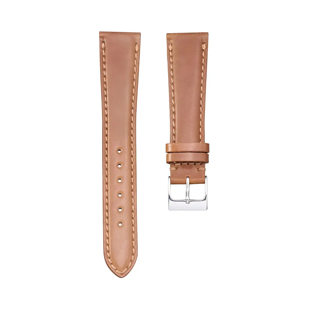 Light Brown Shell Cordovan Leather Strap 1