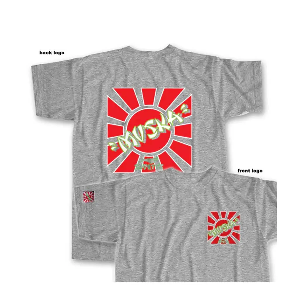Shorty's Muska Sun Logo S/S Tee - Athletic Grey 1