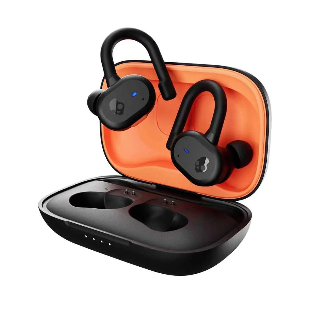 Skullcandy Push Active True Wireless Earbuds - True Black/Orange 1
