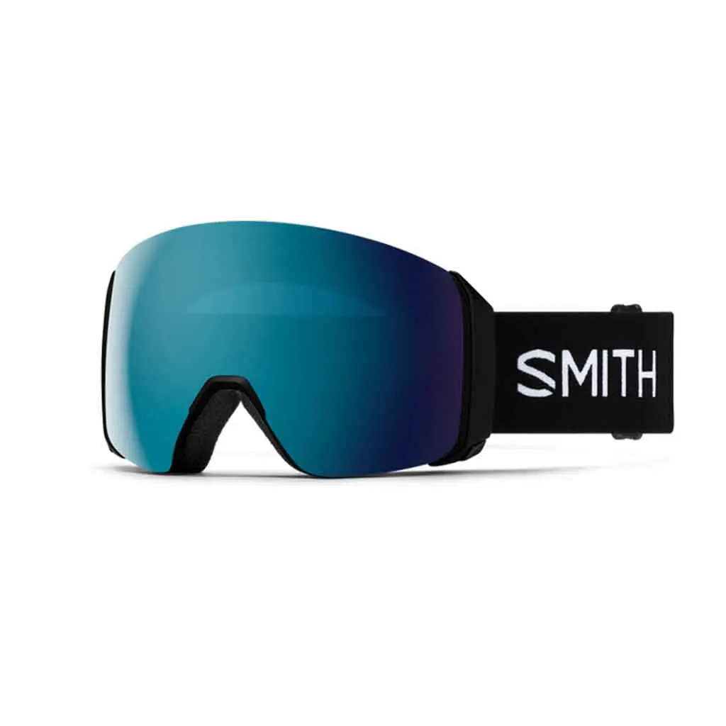 Smith 24/25 4D Mag Xl Low Bridge Goggles - Black + Chromapop™ Sun Blue Mirror 1