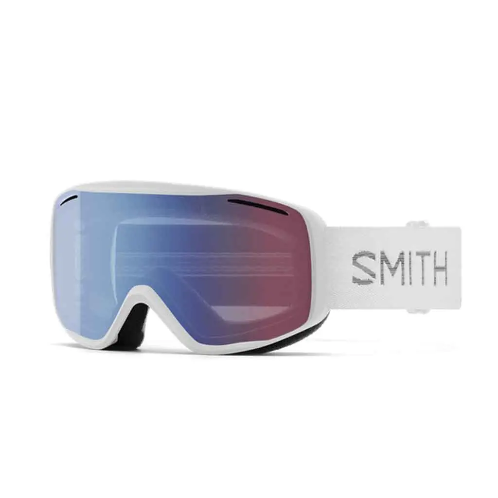 Smith 25/26 Rally Goggles - White Chunky Knit + Blue Sensor Mirror Lens 1