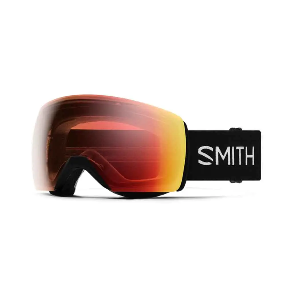 Smith 24/25 Skyline Xl Low Bridge Fit Goggle - Black + Chromapop™ Pro Photochromic Red Mirror Lens 1