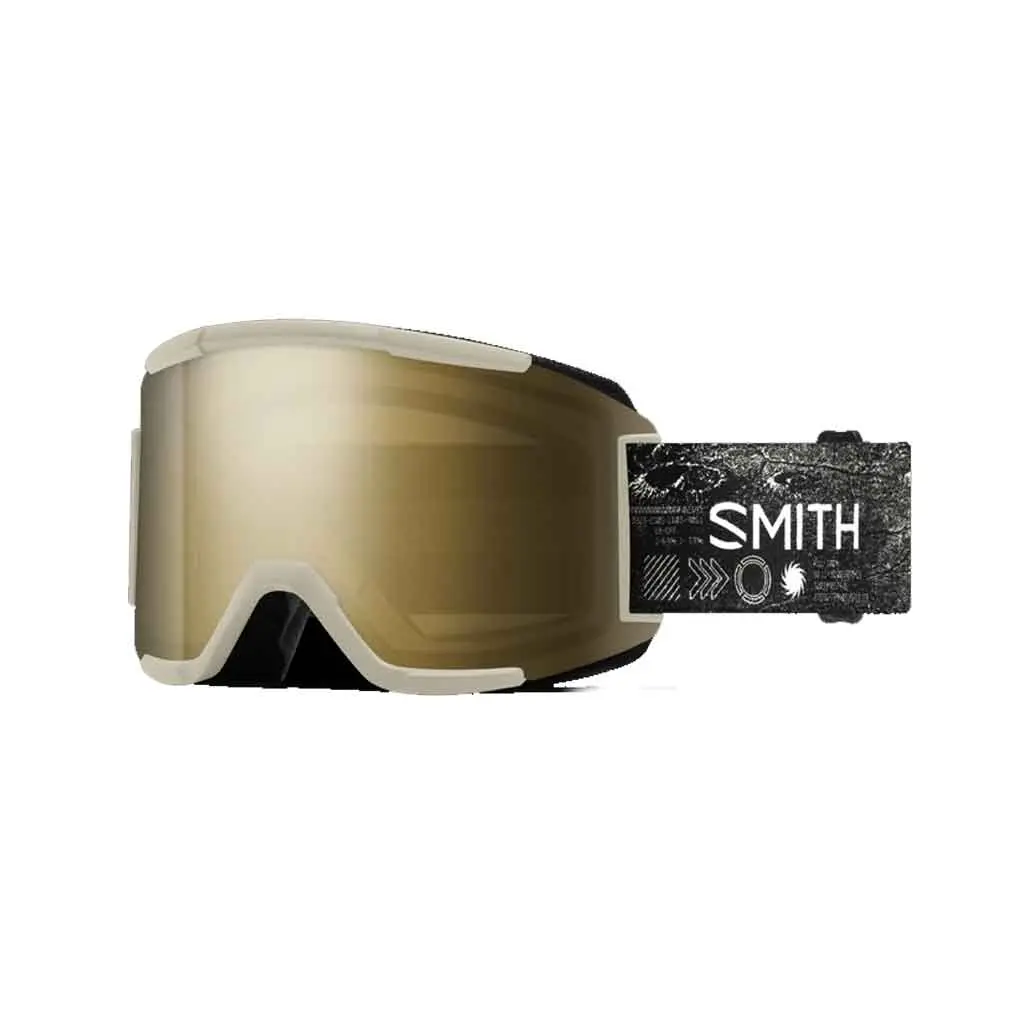 Smith 25/26 Squad Goggles - Chalk Space Invader + Chromapop Sun Black Gold Mirror 1