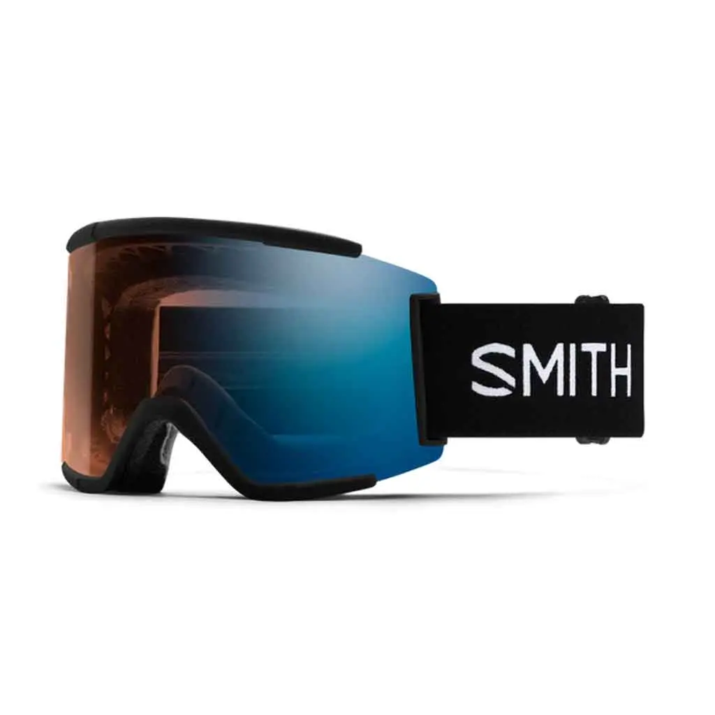 Smith 25/26 Squad Xl Low Bridge Fit Goggles - Black + Chromapop Pro Photochromic Blue Mirror 1
