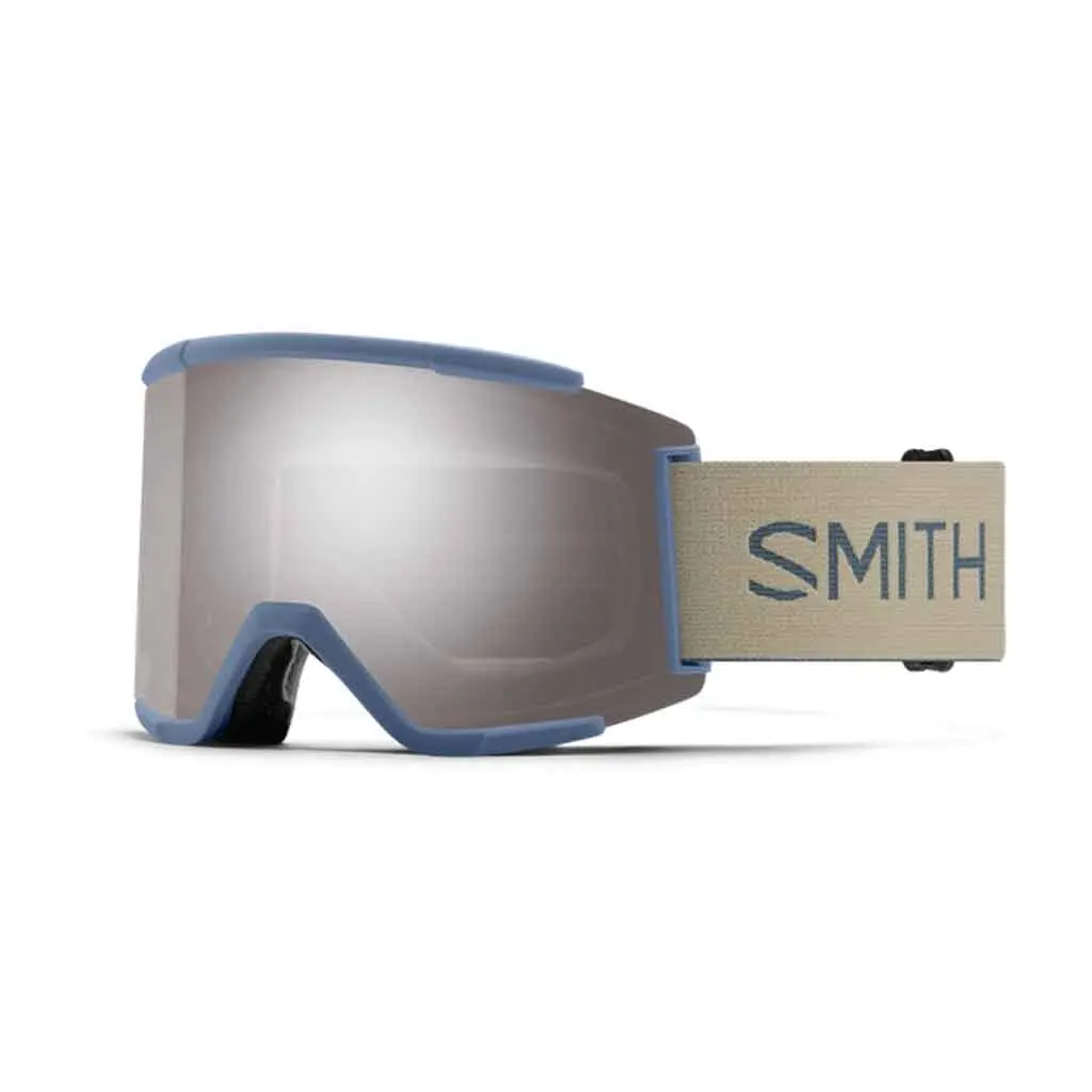 Smith 24/25 Squad Xl Goggles - Granite Blue + Chromapop™ Sun Platinum Mirror Lens 1