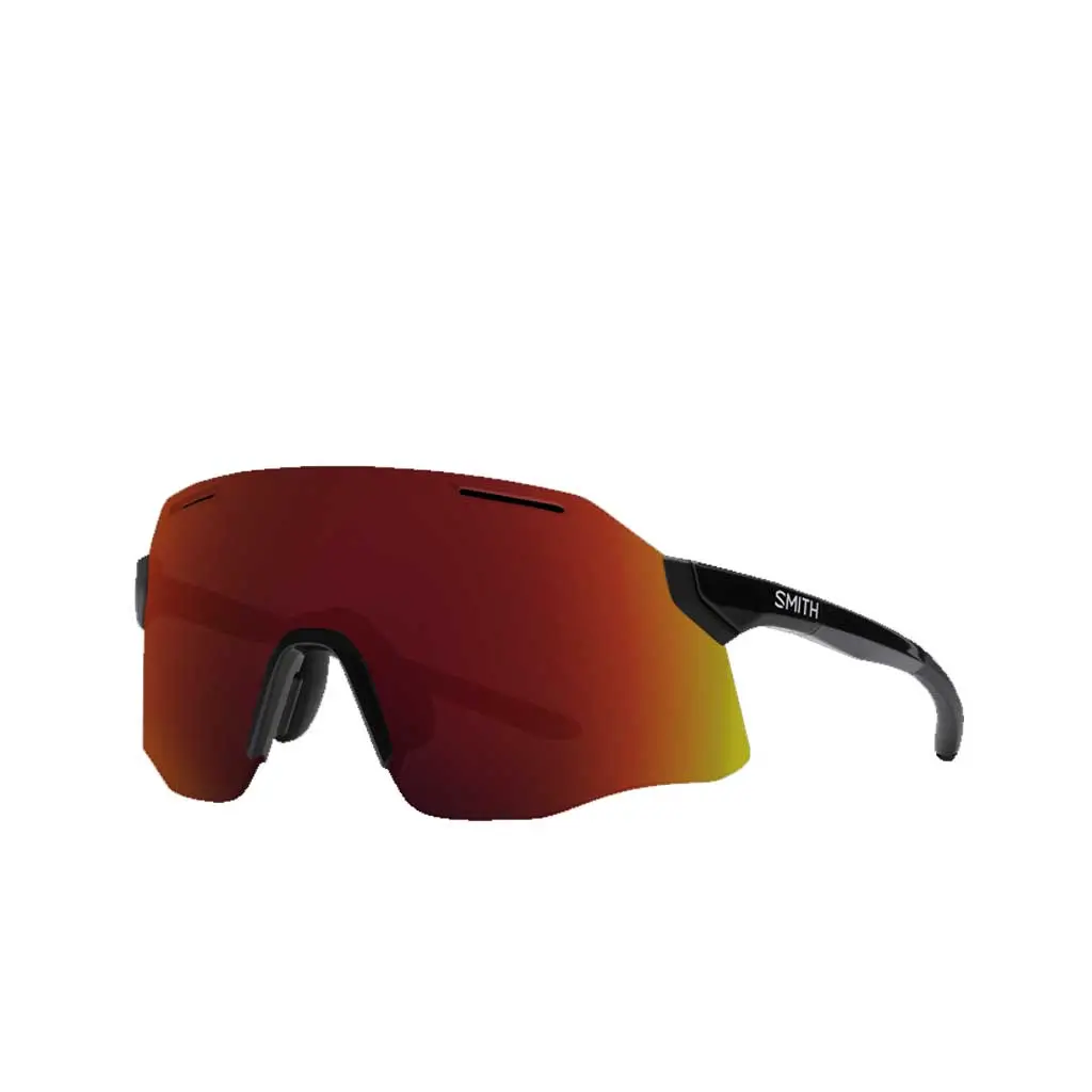 Smith Vert Pivlock - Black + Chromapop Red Mirror Lens 1