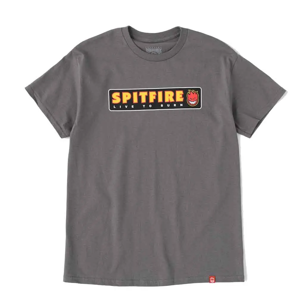 Spitfire Ltb S/S T-Shirt - Charcoal/Multi 1