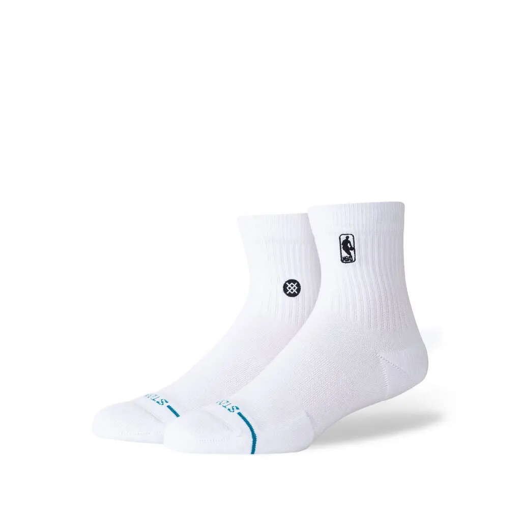 Stance Logoman St Qtr Sock - White 1