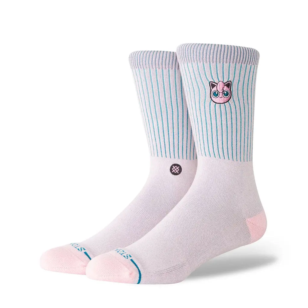 Stance Jigglypuff Crew Sock - Pink 1