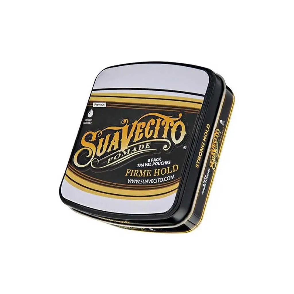 Suavecito Firme Strong Hold Pomade Travel Tin 8 Pack 1