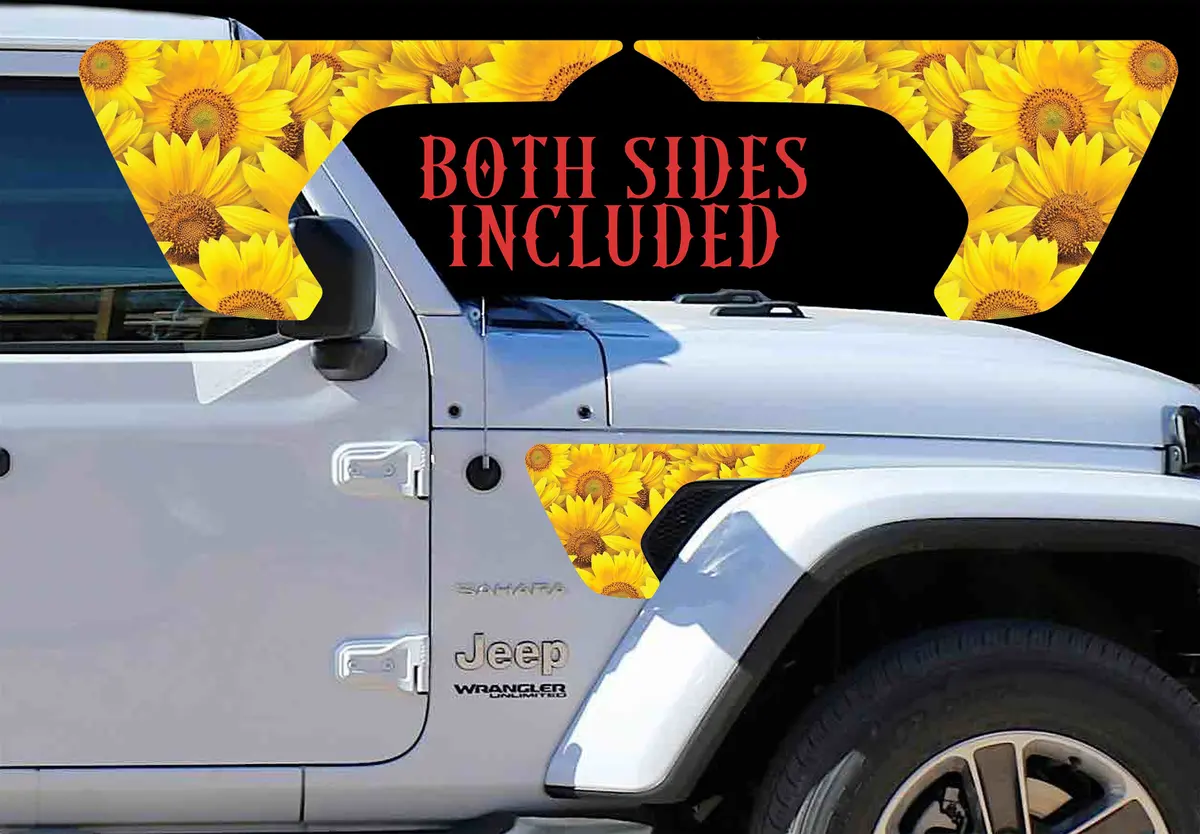 Sunflowers Fender Vent For The Jl Or Jt 2018 Or Newer 1