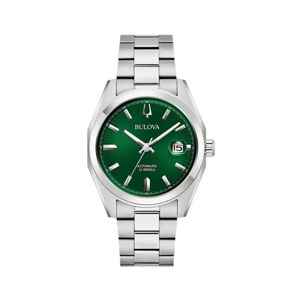 Surveyor Green 39Mm - Green On Bracelet 1