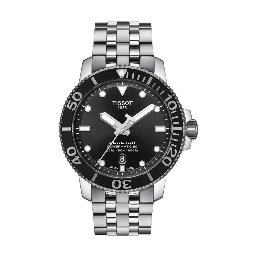 Seastar 1000 Powermatic 80 43Mm - Black On Bracelet 1