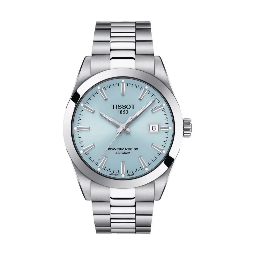 Gentleman Powermatic 80 Silicium 40Mm - Ice Blue On Bracelet 1