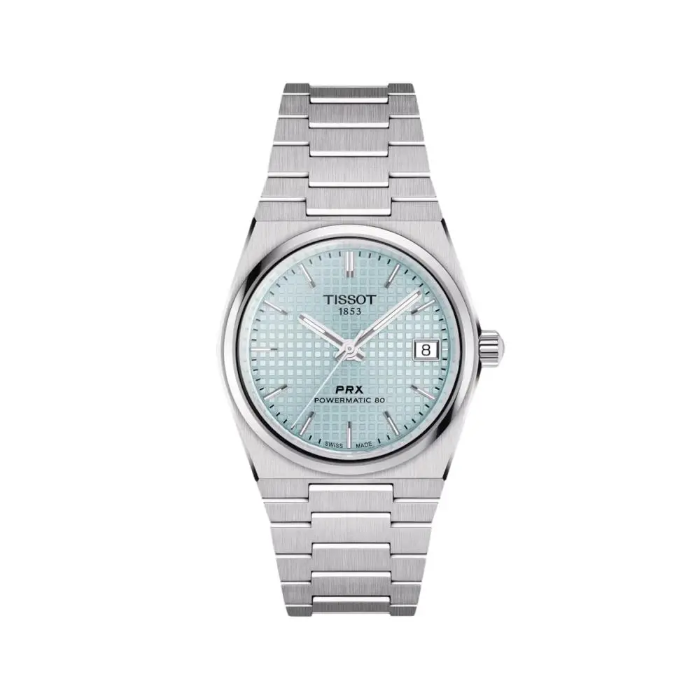 Prx "Glacier" Automatic Powermatic 80 35Mm - Ice Blue On Bracelet 1
