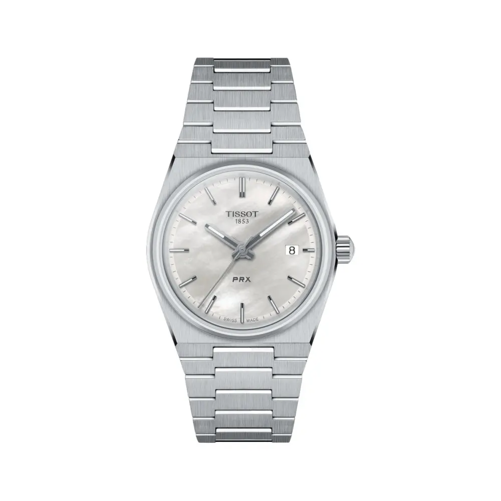 Prx Quartz 35Mm - White, Mother-Of-Pearl On Bracelet 1