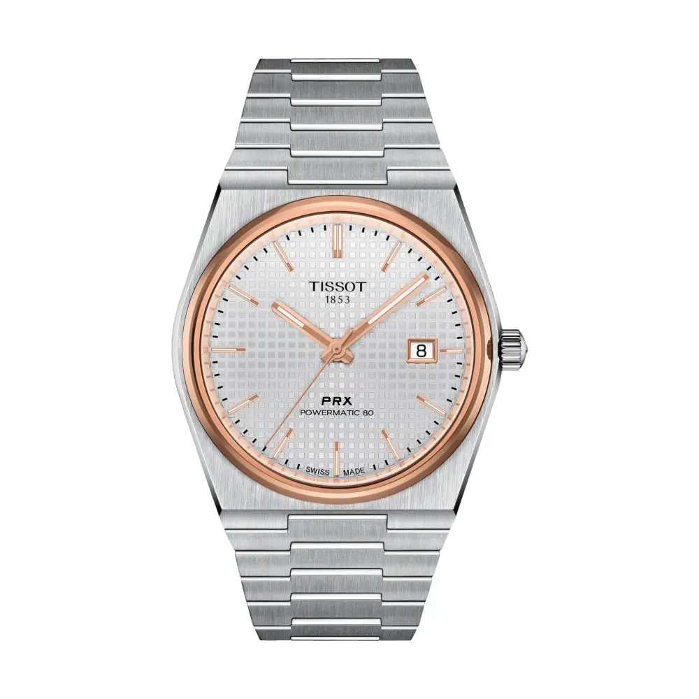 Prx Automatic Powermatic 80 Rose Gold 40Mm - Silver On Bracelet 1