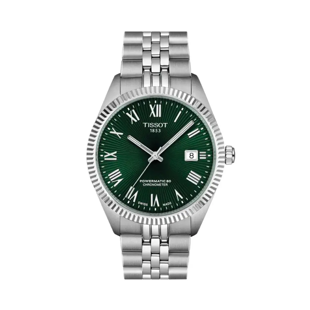 Ballade Powermatic 80 Cosc 39Mm - Green On Bracelet 1