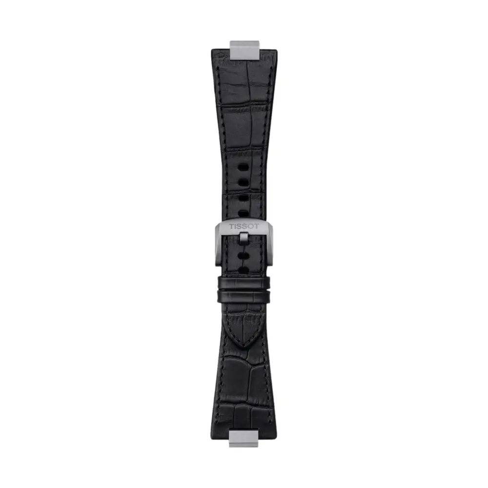 Tissot Official Prx Black Leather Strap 12Mm 1