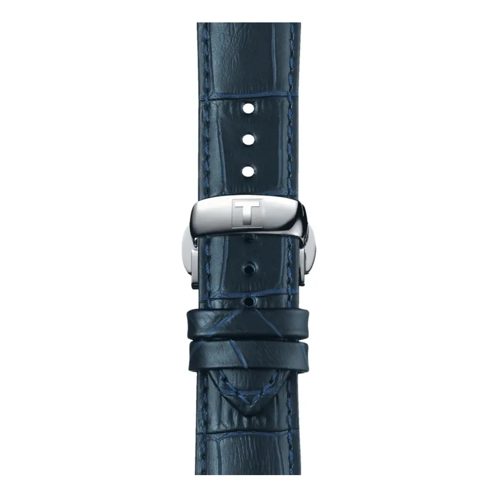 Tissot Official Blue Leather Strap 21Mm 1
