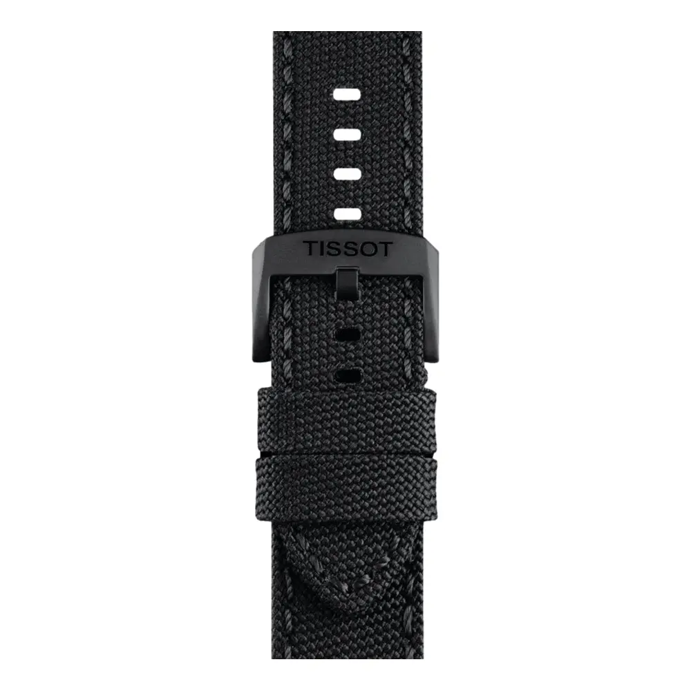 Tissot Official Black Fabric Strap 22Mm 1