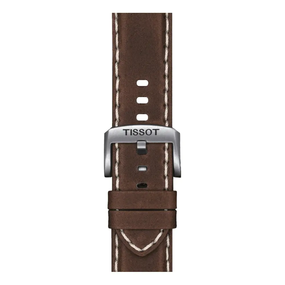 Tissot Official Brown Leather Strap 22Mm 1