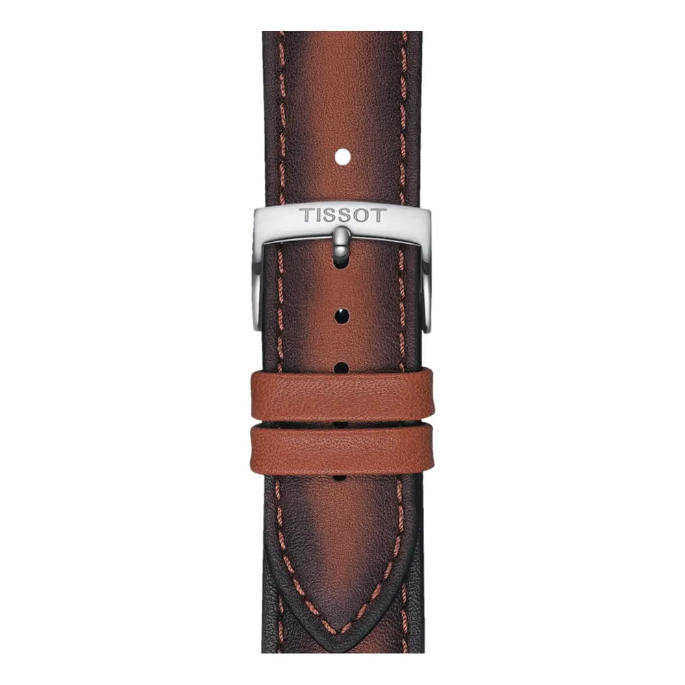 Tissot Official Cognac Brown Leather Strap 20Mm 1