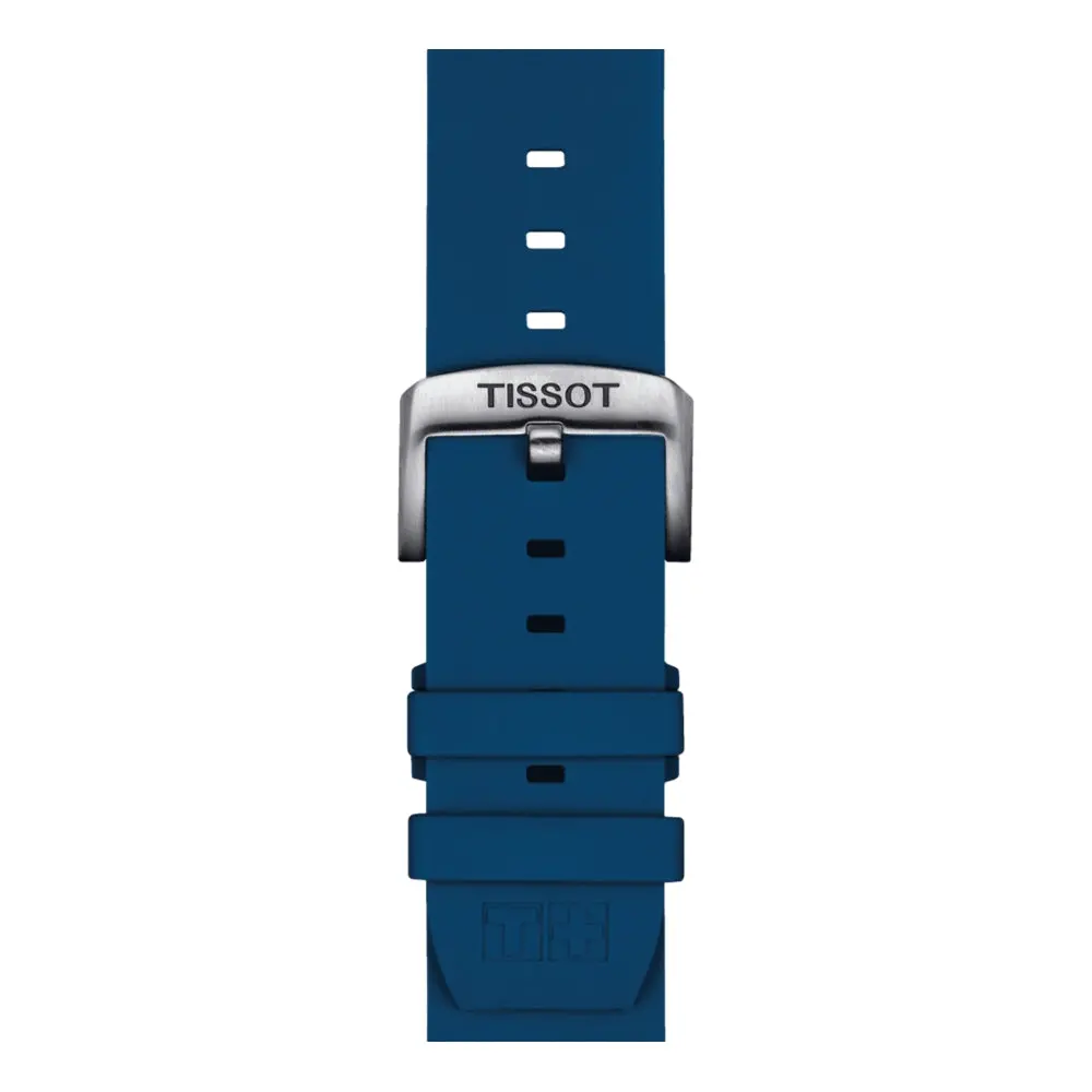 Tissot Official Blue Silicone Strap 22Mm 1