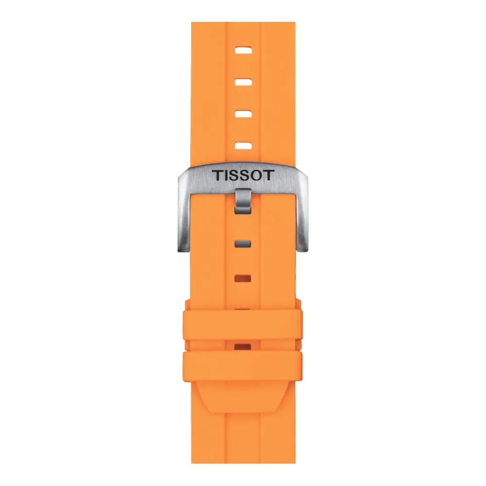 Tissot Official Orange Silicone Strap 22Mm 1