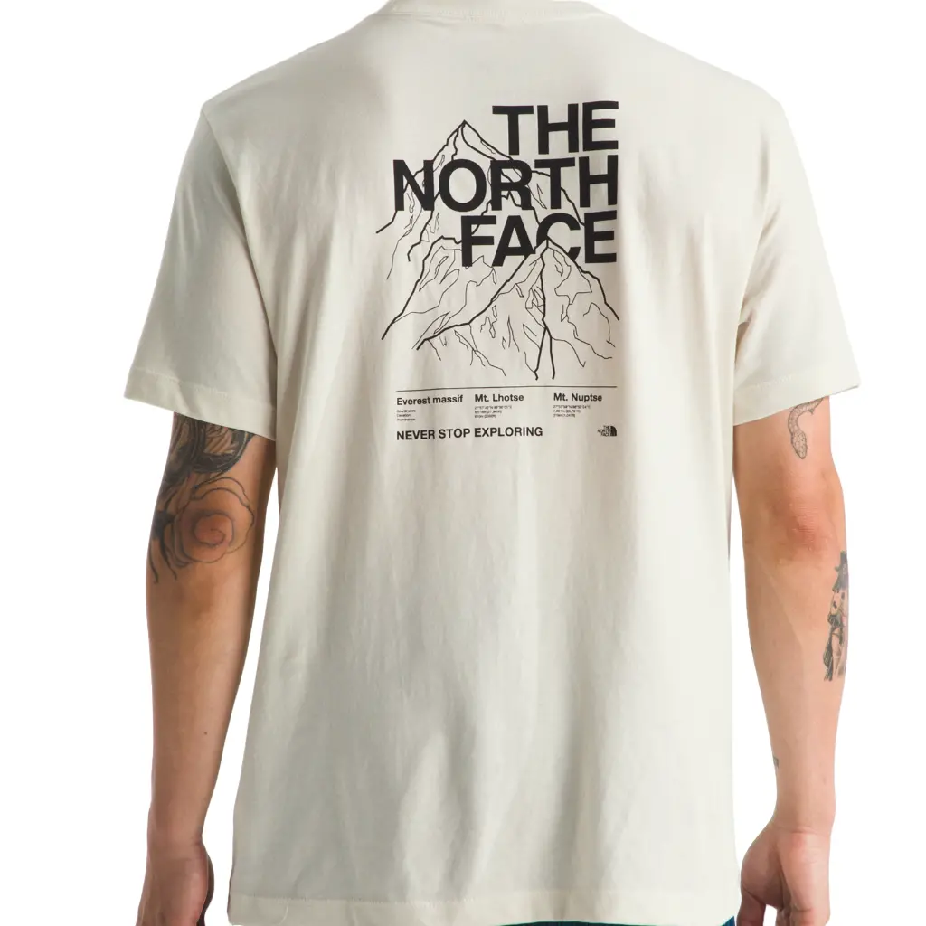 The North Face Evolution Half Dome Mountain S/S Tee - White Dune Qli 1