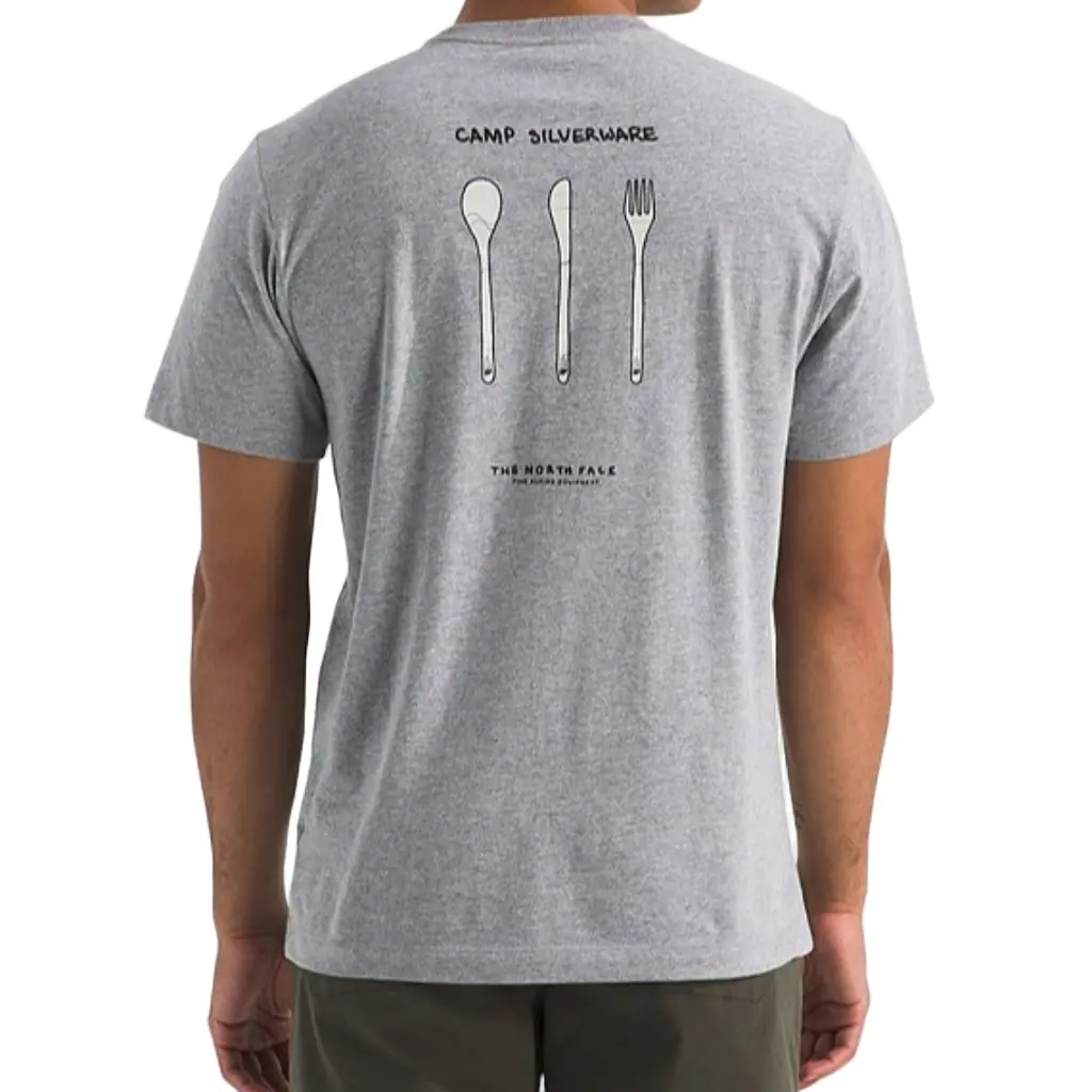 The North Face Evolution Sketch Logo Graphic S/S Tee - Pale Grey Cqo 1