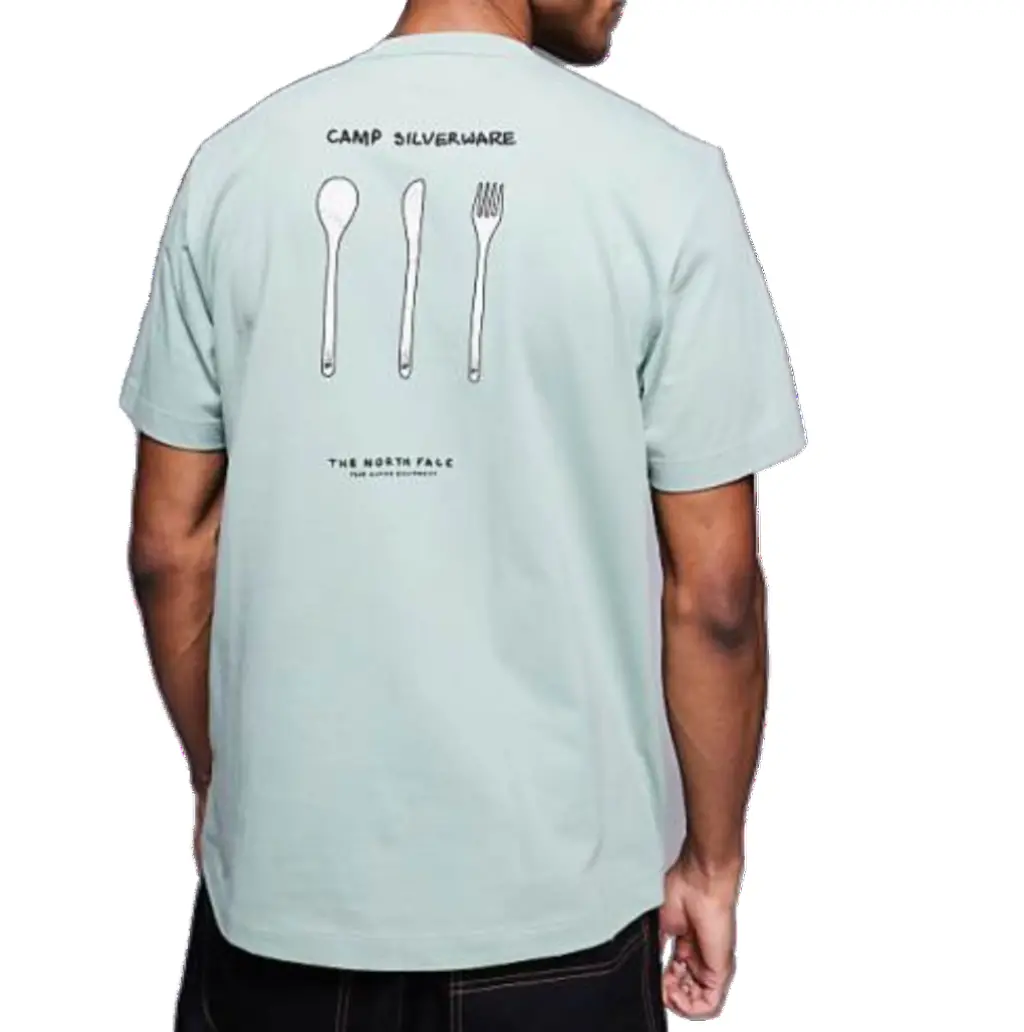 The North Face Evolution Sketch Logo Graphic S/S Tee - Slate Moss Bq1 1