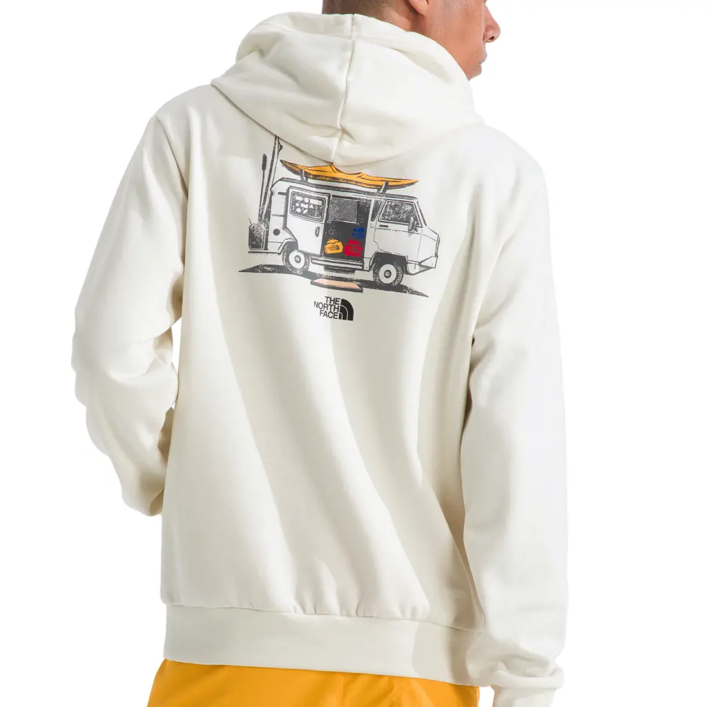 The North Face Evolution Van Life Graphic Hoodie - White Dune Qli 1
