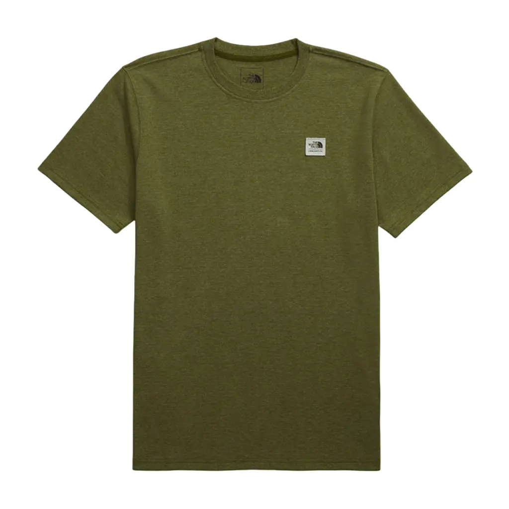 The North Face Heritage Patch Heathered S/S Tee -  Forest Olive Heather Pie 1