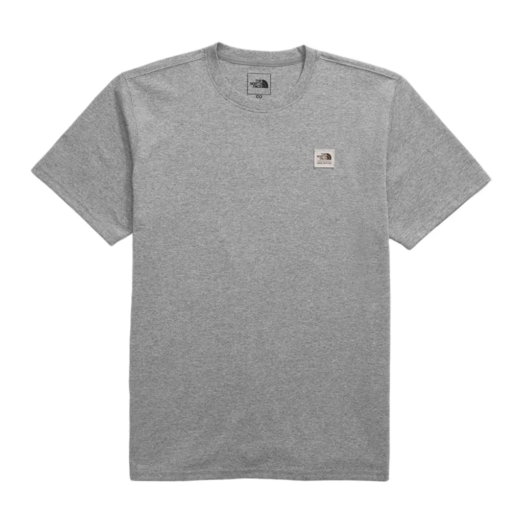 The North Face Heritage Patch Heathered S/S Tee -  Tnf Medium Grey 612 1