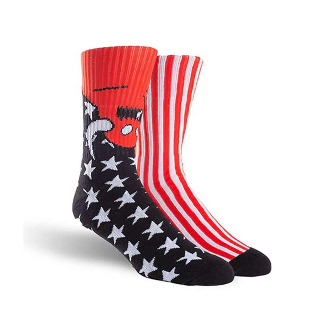 Toy Machine American Monster Sock - Black 1