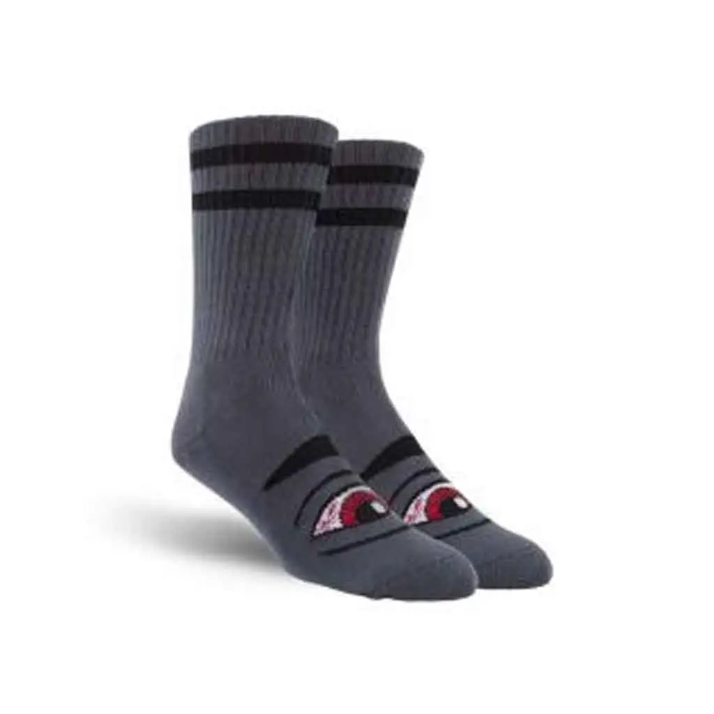 Toy Machine Bloodshot Eye Sock - Charcoal 1