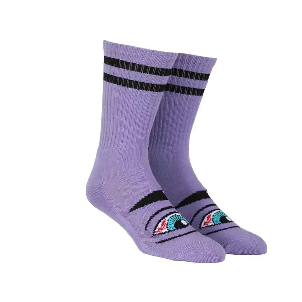 Toy Machine Bloodshot Eye Sock - Purple 1